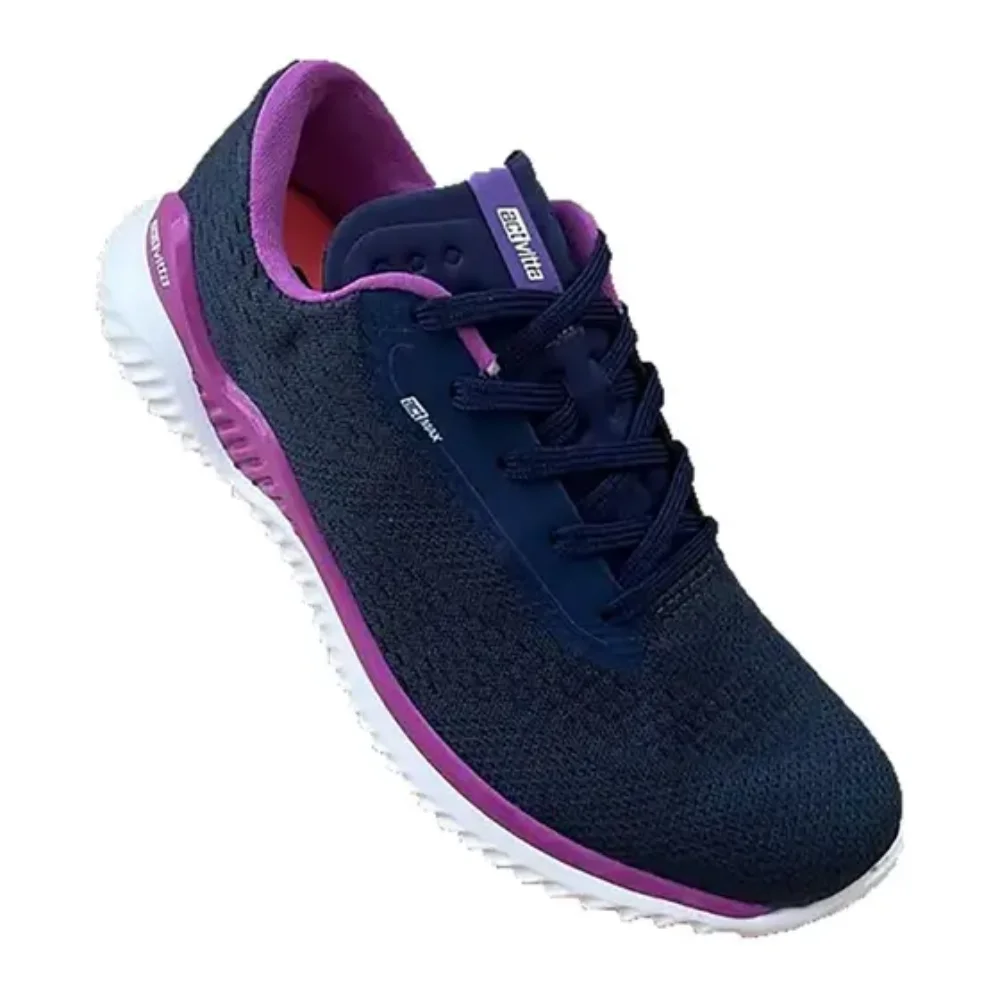 Tenis Feminino Activitta Marinho Violeta Conforto Casual Marinho/Violeta/Branco 2