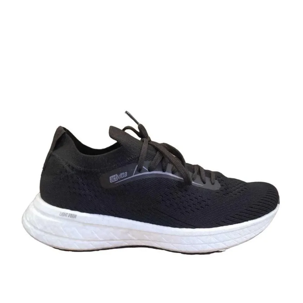 Tenis Activitta Masculino Estilo Tecnologia e Performance Preto/Cinza 2