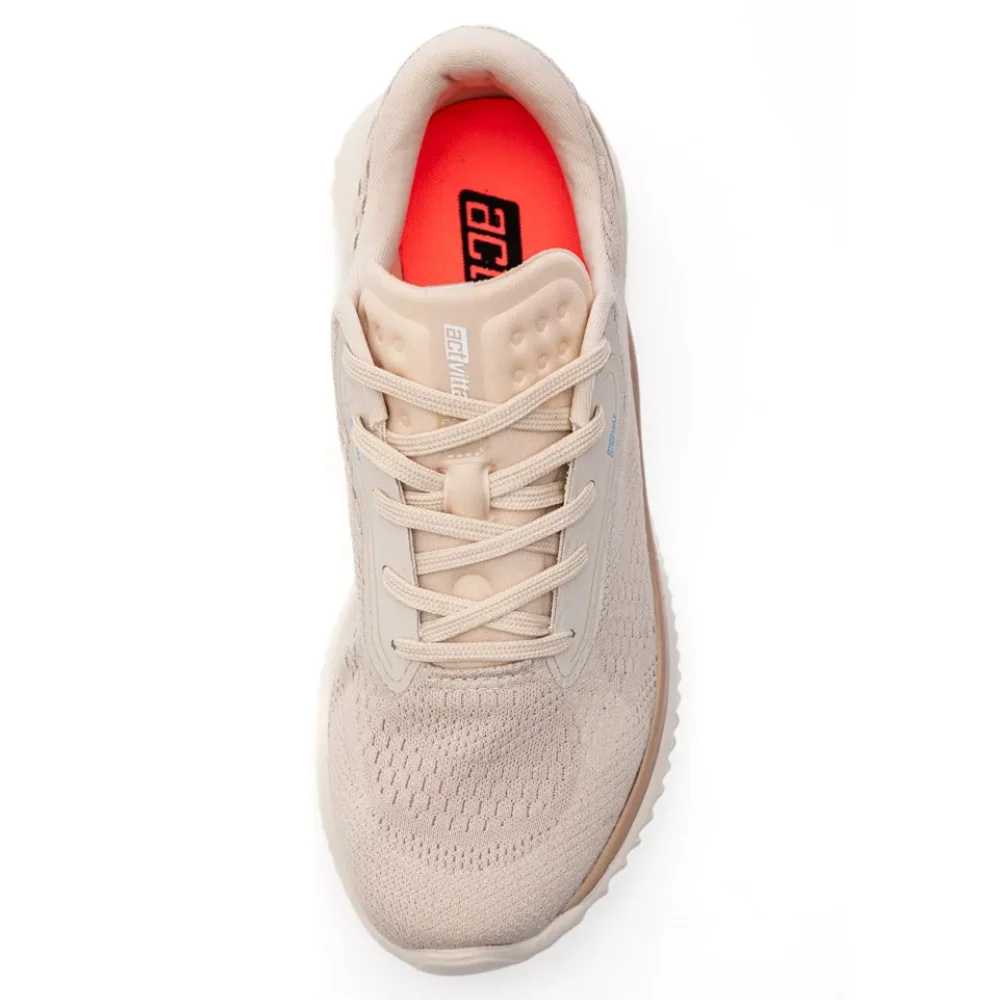 Tenis Feminino Activitta Branco Off Bege Conforto Casual Branco Off/Bege 2