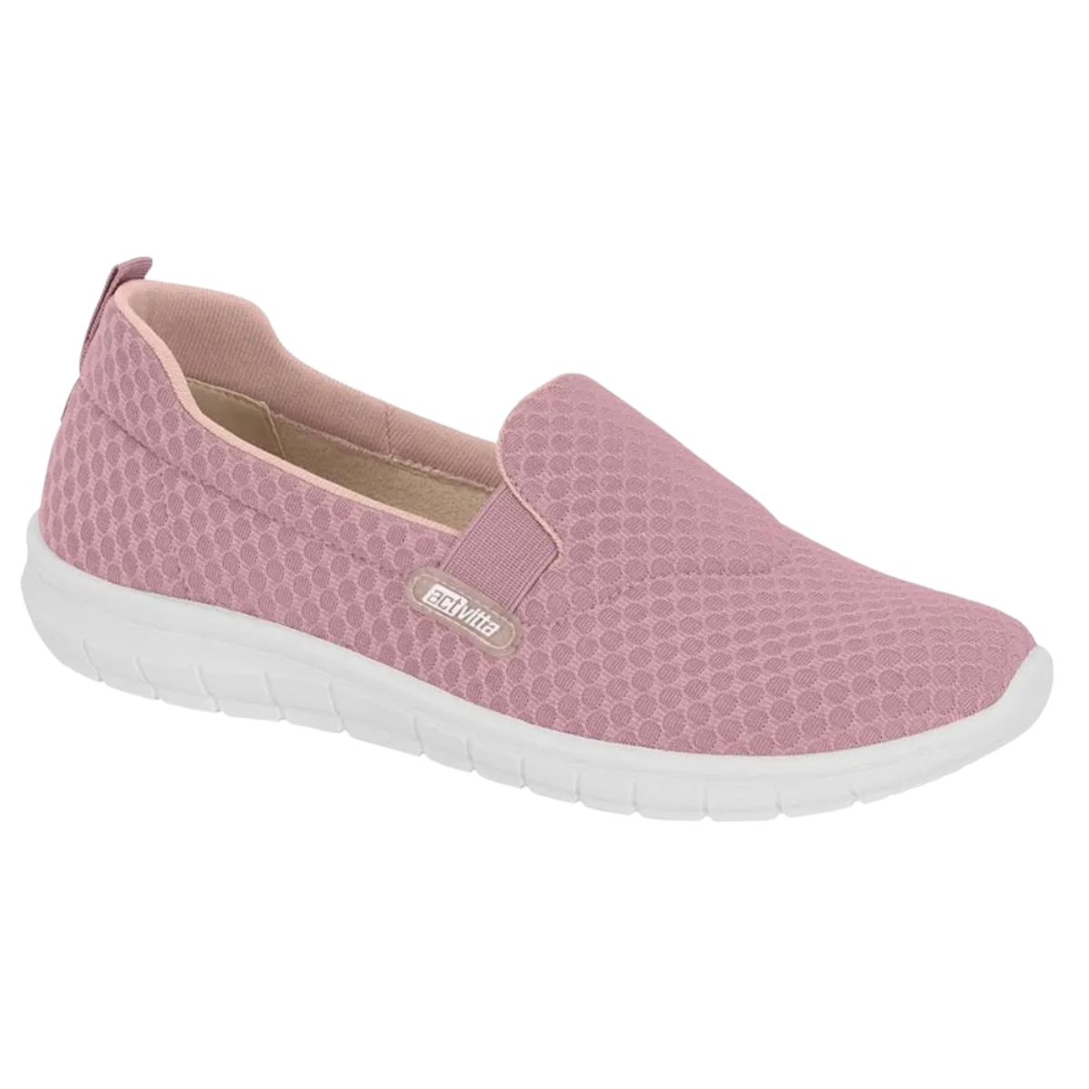 Sapatenis Pratico Activitta Lycra Feminino Rosa Conforto