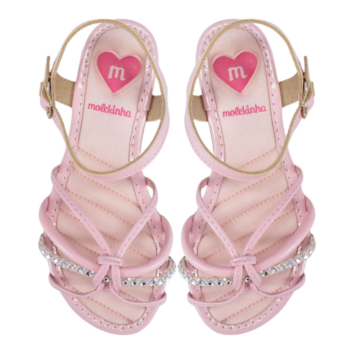Sandalia Infantil Molekinha Baby Menina 2157888 Rosa 3