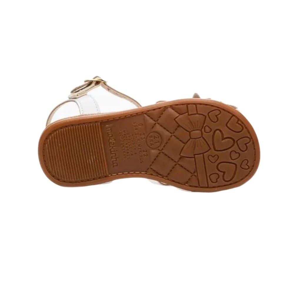 Molekinha Sandalia Infantil Branca Conforto e Estilo Branco 3