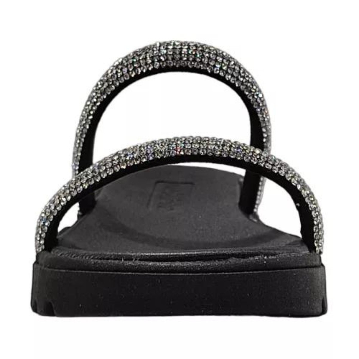 Chinelo Molekinha Infantil Strass Brilho e Conforto Preto 3
