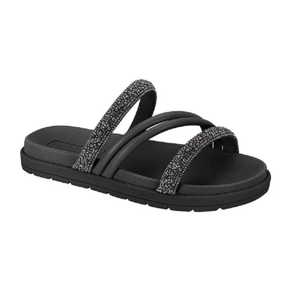 Papete Infantil Molekinha Preta Tiras Brilhantes Conforto