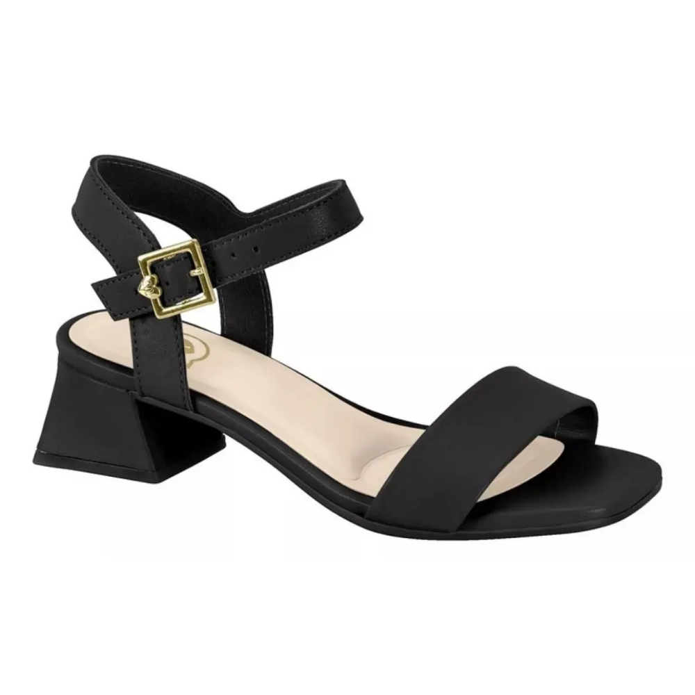 Sandalia Infantil Menina Molekinha Salto Baixo Preto 2347100 Preto 1