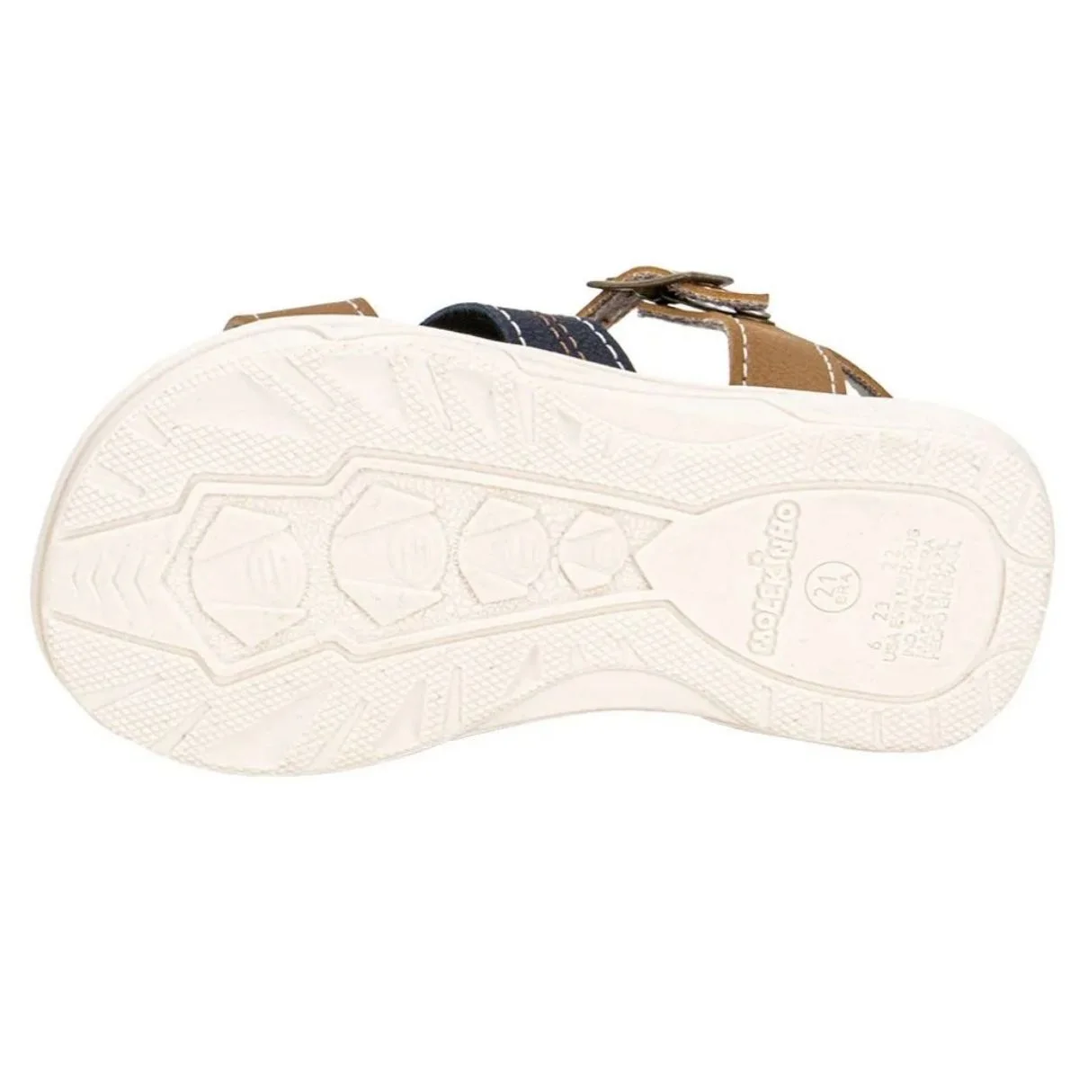 Sandalia Molekinho Menino Leve Moderna Caramelo Marinho Caramelo/Marinho 5