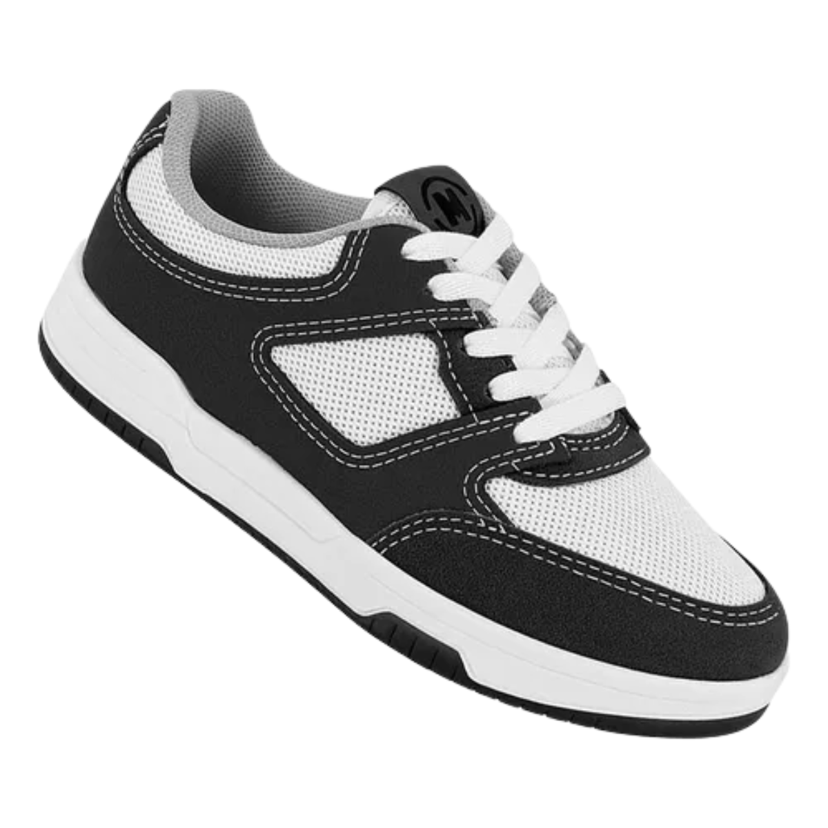 Molekinho Tenis Infantil Branco e Preto Conforto e Estilo Branco/Preto 3