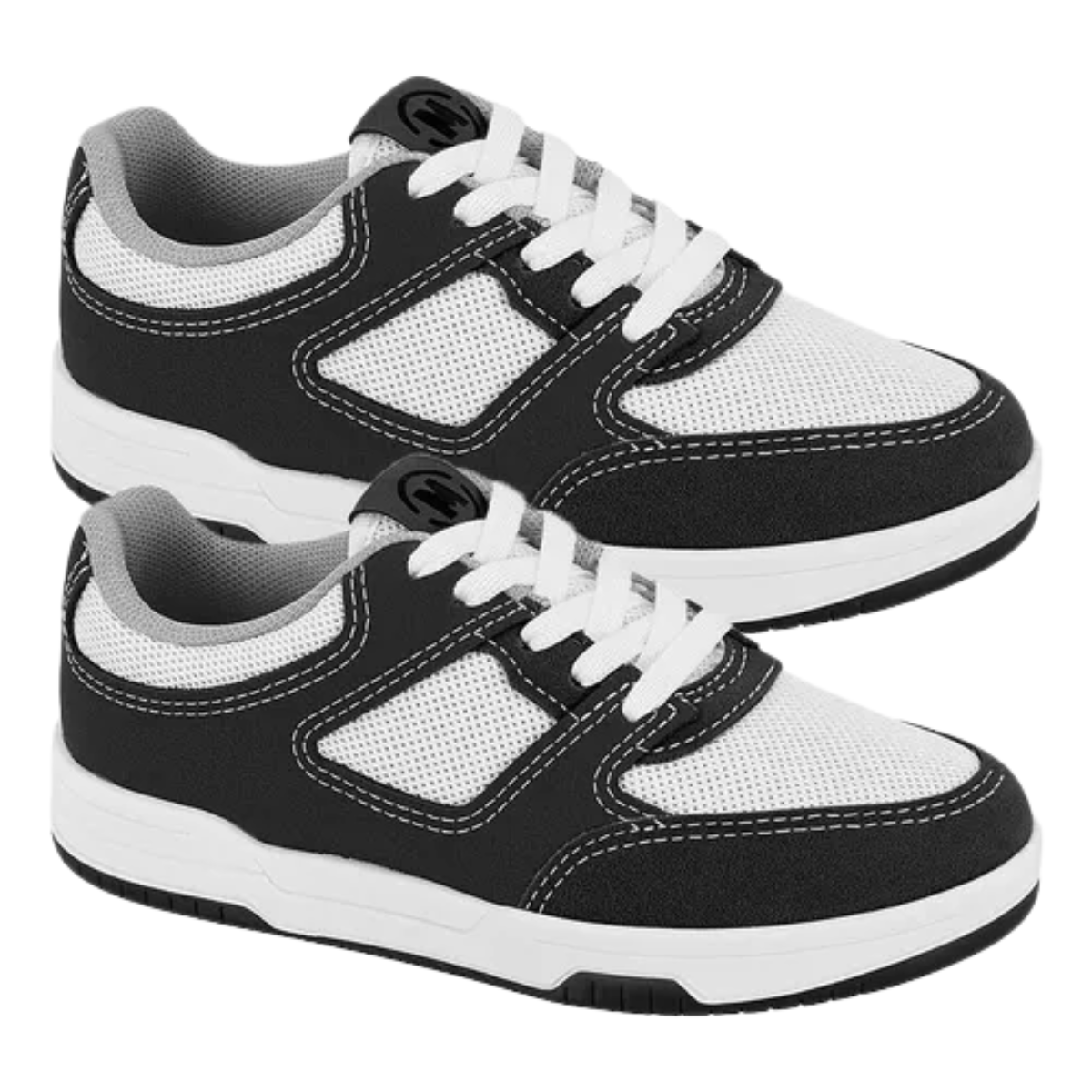 Molekinho Tenis Infantil Branco e Preto Conforto e Estilo Branco/Preto 4