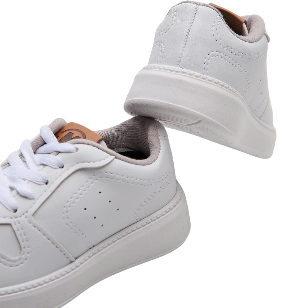 Tenis Infantil Molekinho Branco Masculino Palmilha Macia Branco 4