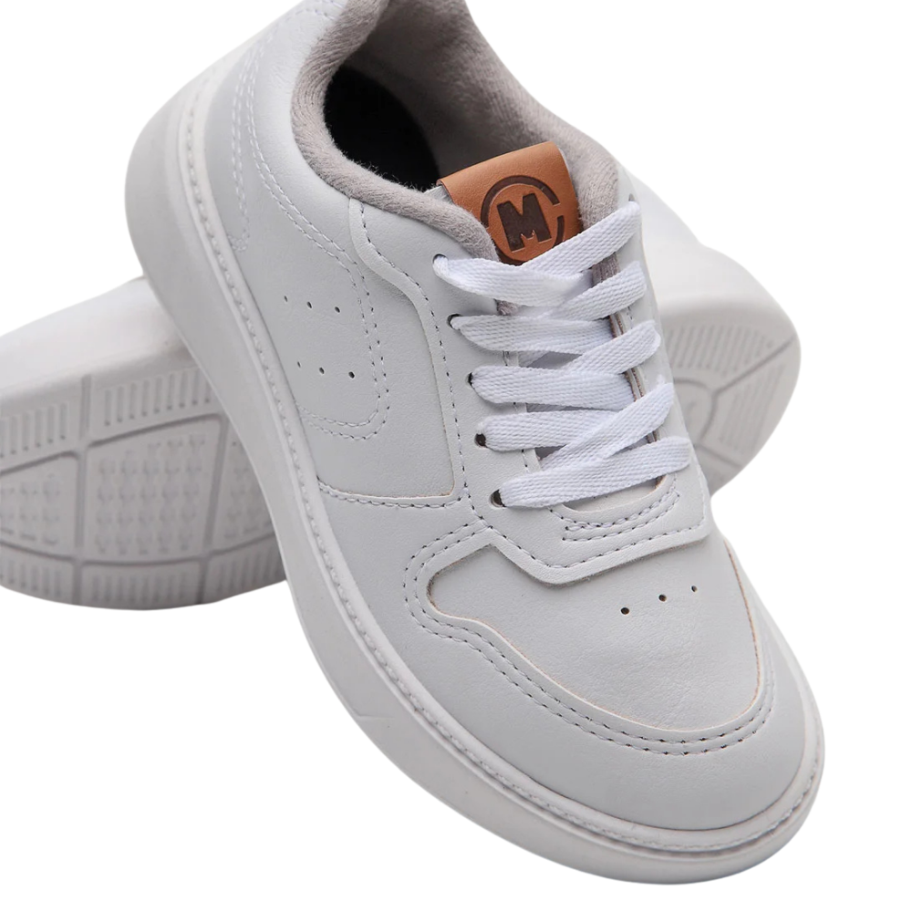 Tenis Infantil Molekinho Branco Masculino Palmilha Macia Branco 5