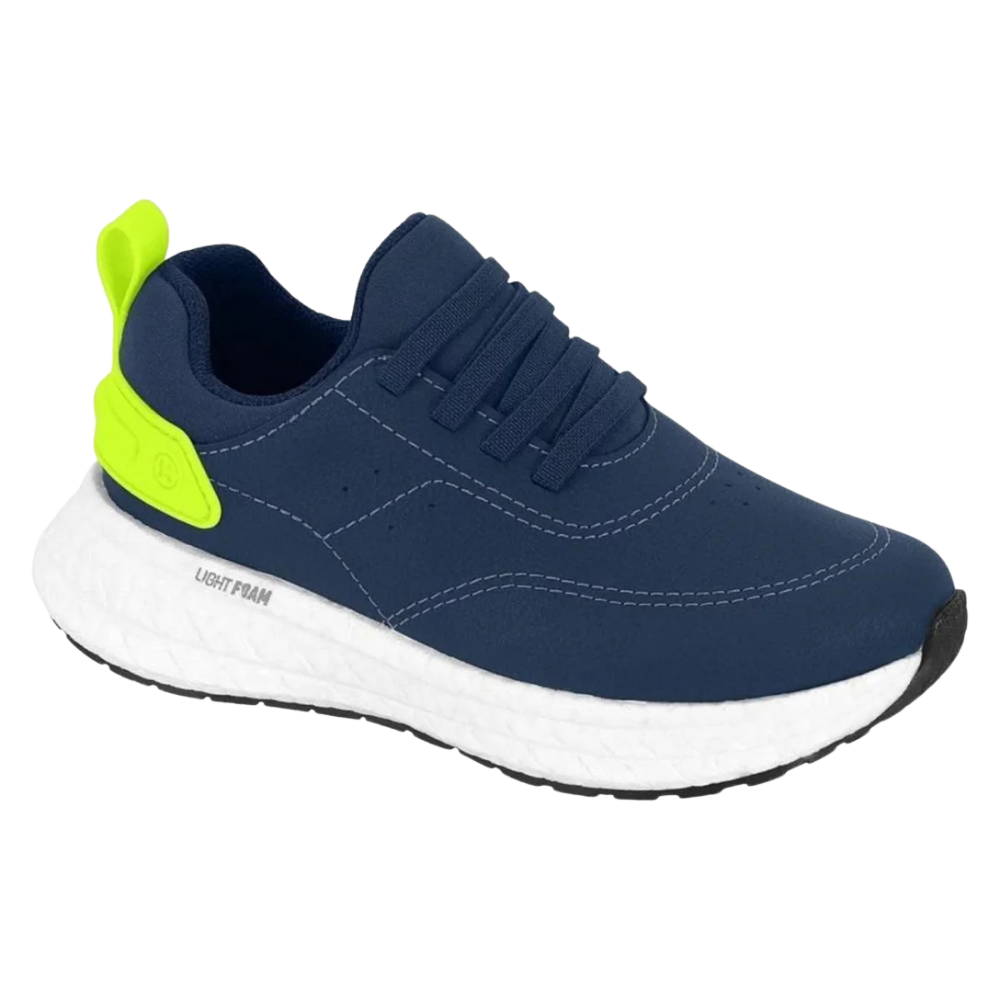 Tenis Molekinho Infantil Branco Confortavel Visual Moderno