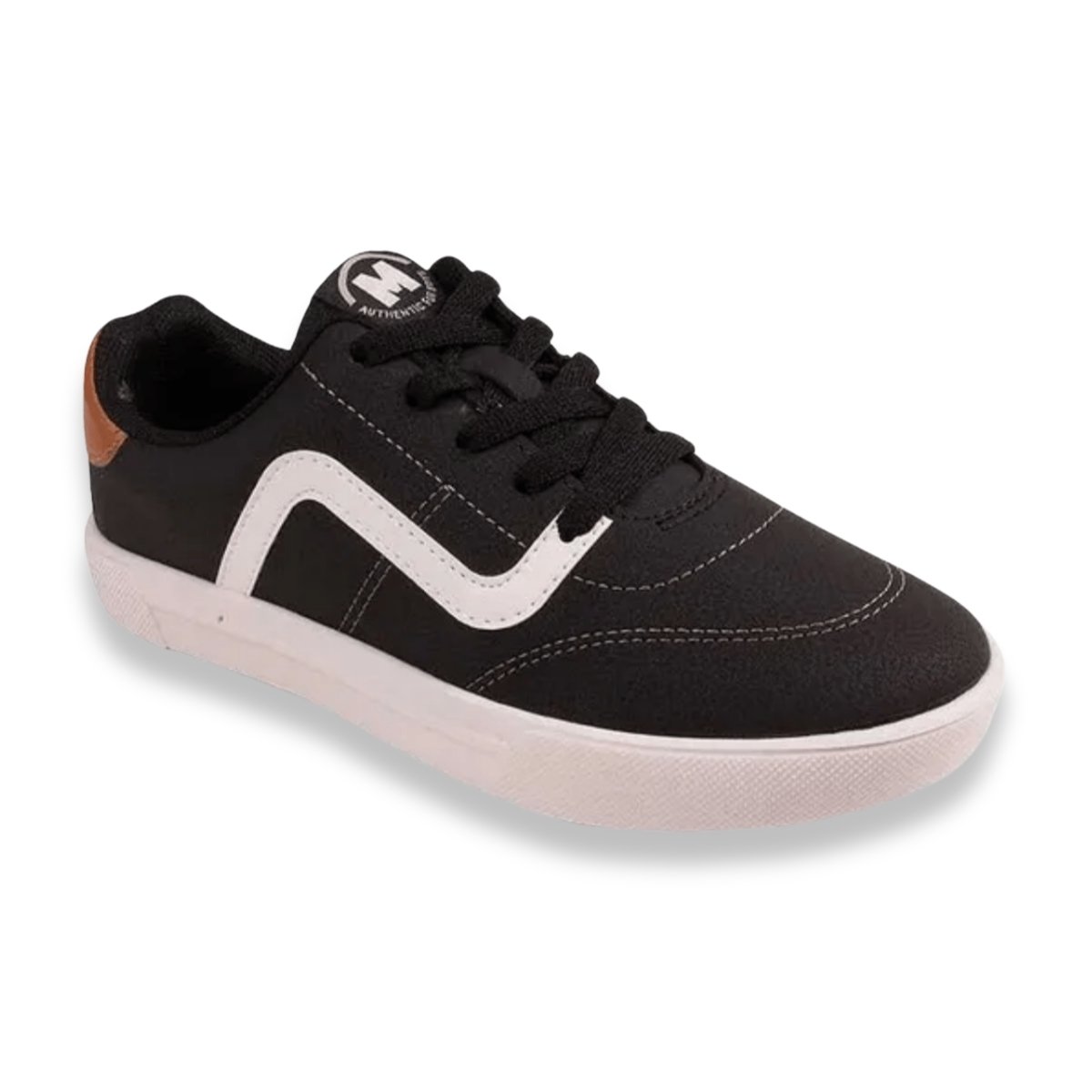 Tenis Infantil Molekinho Masculino Preto Branco Conforto