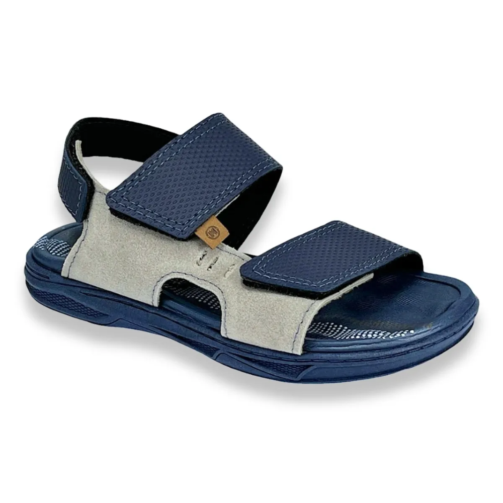 Sandalia Masculina Infantil Molekinho Cinza Marinho 2402744