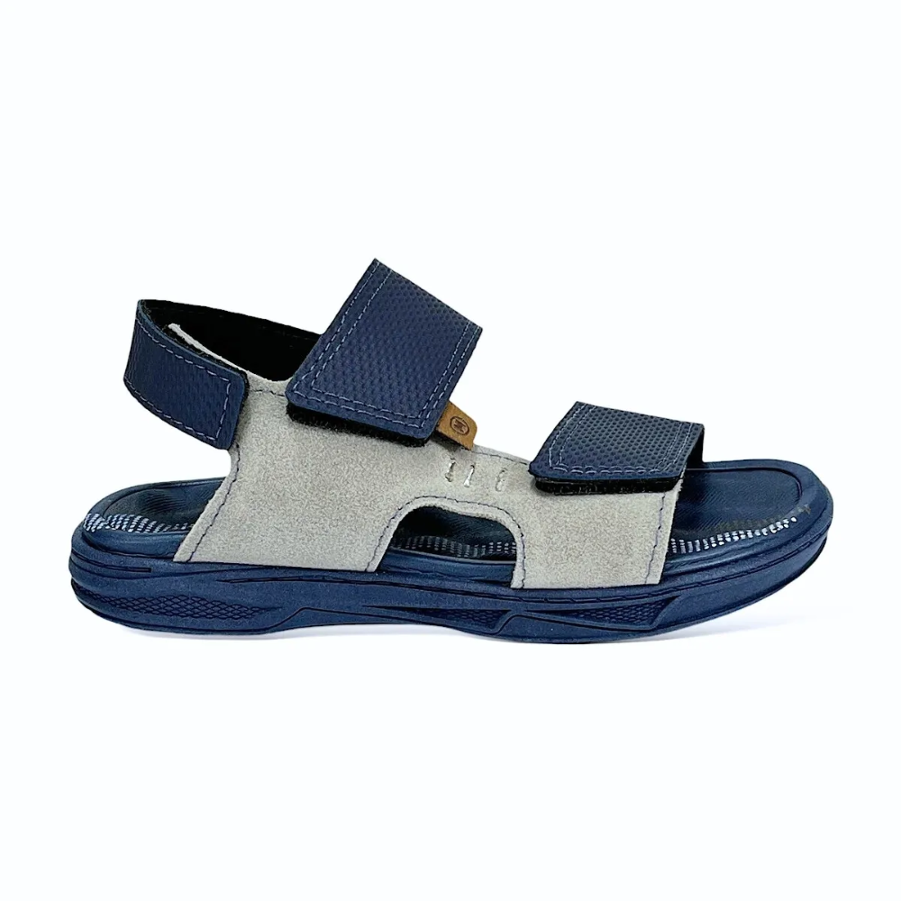 Sandalia Masculina Infantil Molekinho Cinza Marinho 2402744 Azul 2