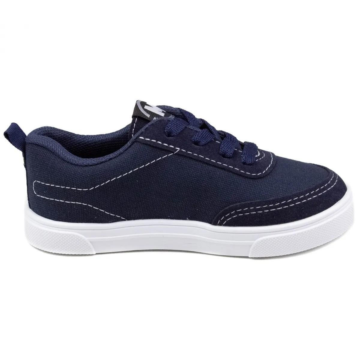 Tenis Molekinho Infantil Menino Lona Marinho Marinho/Branco 2