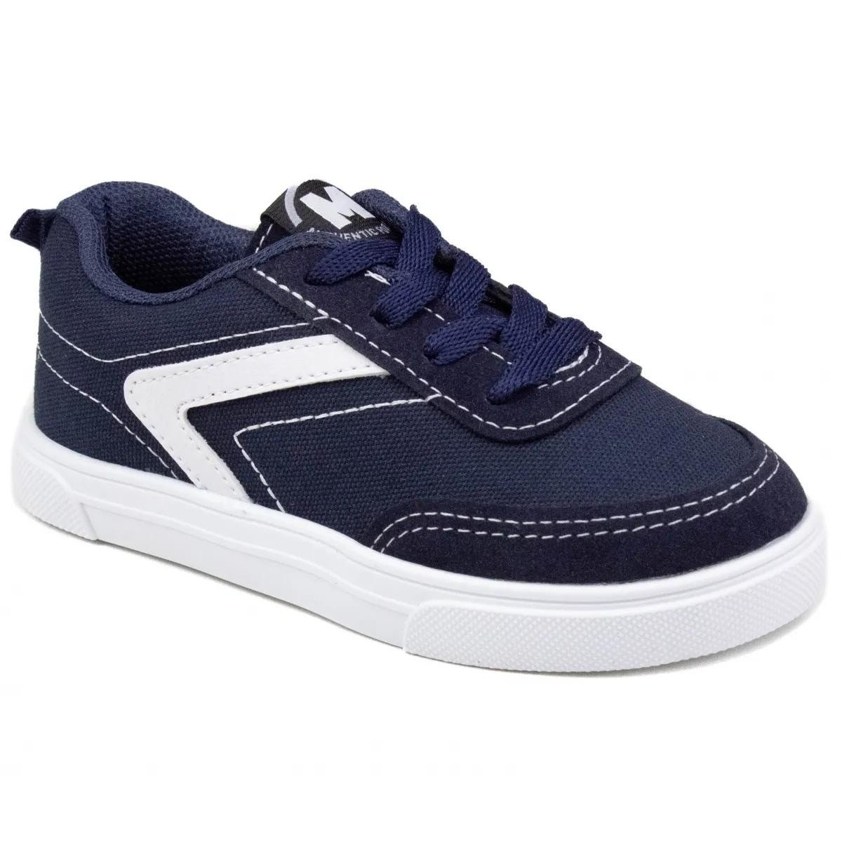 Tenis Molekinho Infantil Menino Lona Marinho