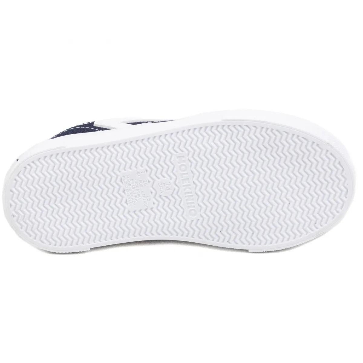 Tenis Molekinho Infantil Menino Lona Marinho Marinho/Branco 4