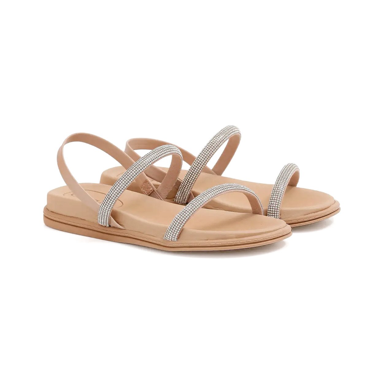 Sandalia Beira Rio Feminino Napa Bege Cristal  Bege 2