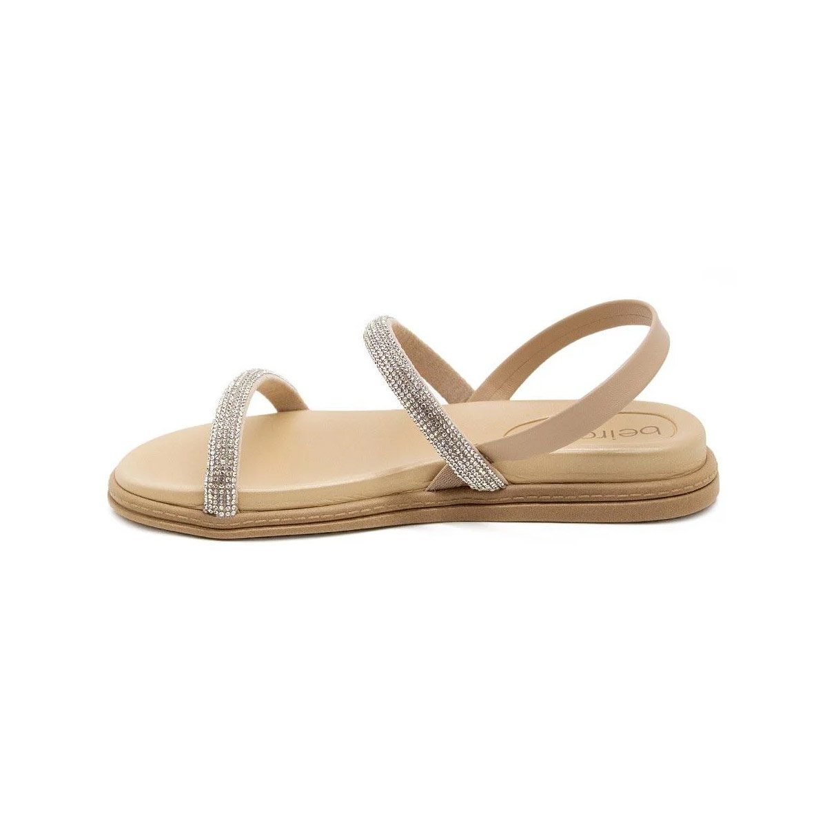 Sandalia Beira Rio Feminino Napa Bege Cristal  Bege 4