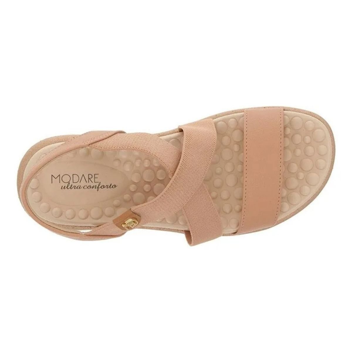 Sandalia Modare Nude Anatomica Feminina Leve e Confortavel Nude 3