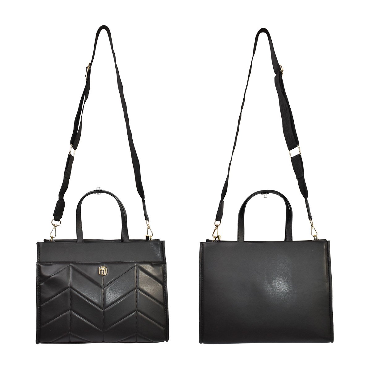 Bolsa Modare Preta Napa Feminino Transversal Super Leve Preto 2