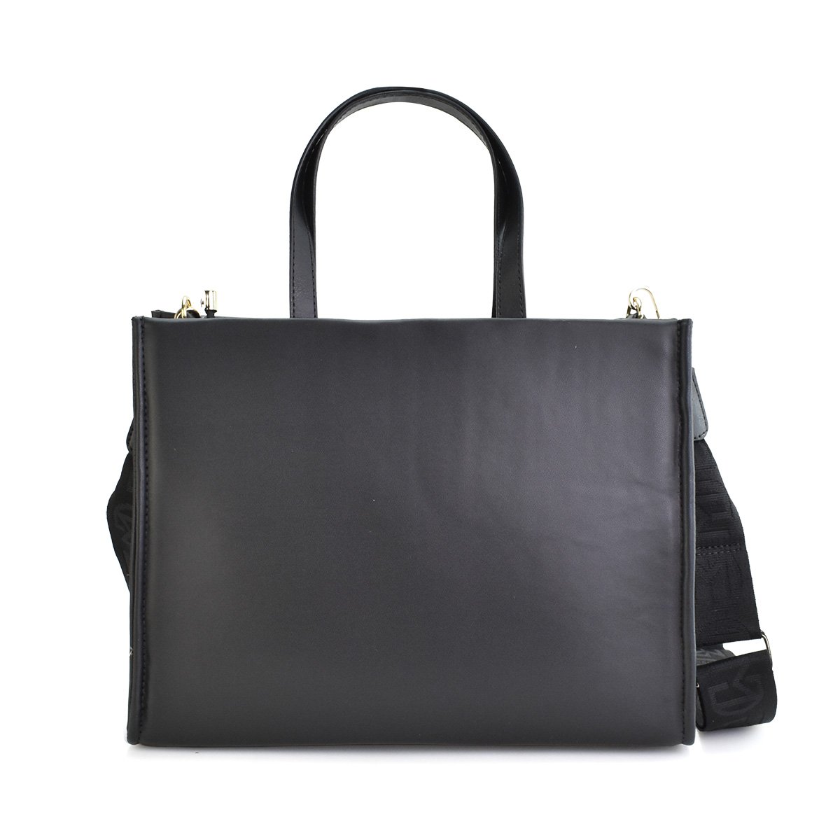 Bolsa Modare Preta Napa Feminino Transversal Super Leve Preto 5