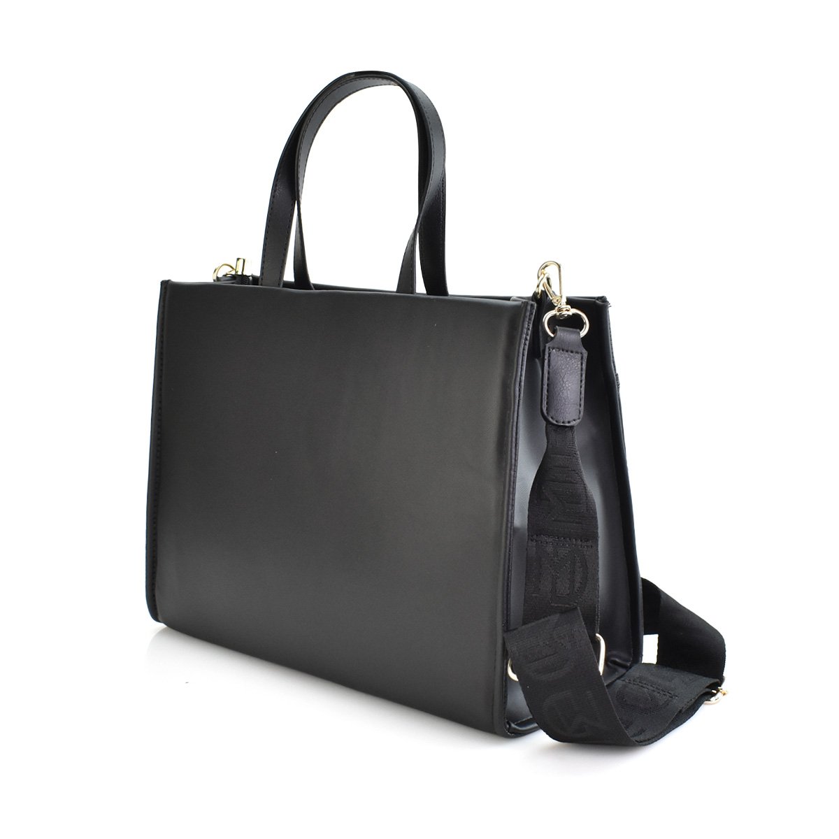 Bolsa Modare Preta Napa Feminino Transversal Super Leve Preto 6