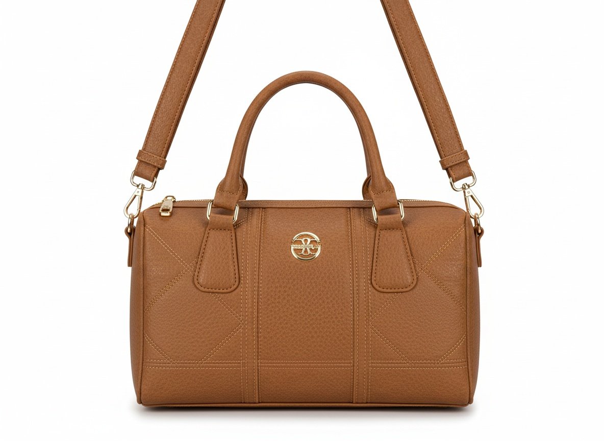 Bolsa Modare Napa Soft Camel Feminina Transversal Ajustavel