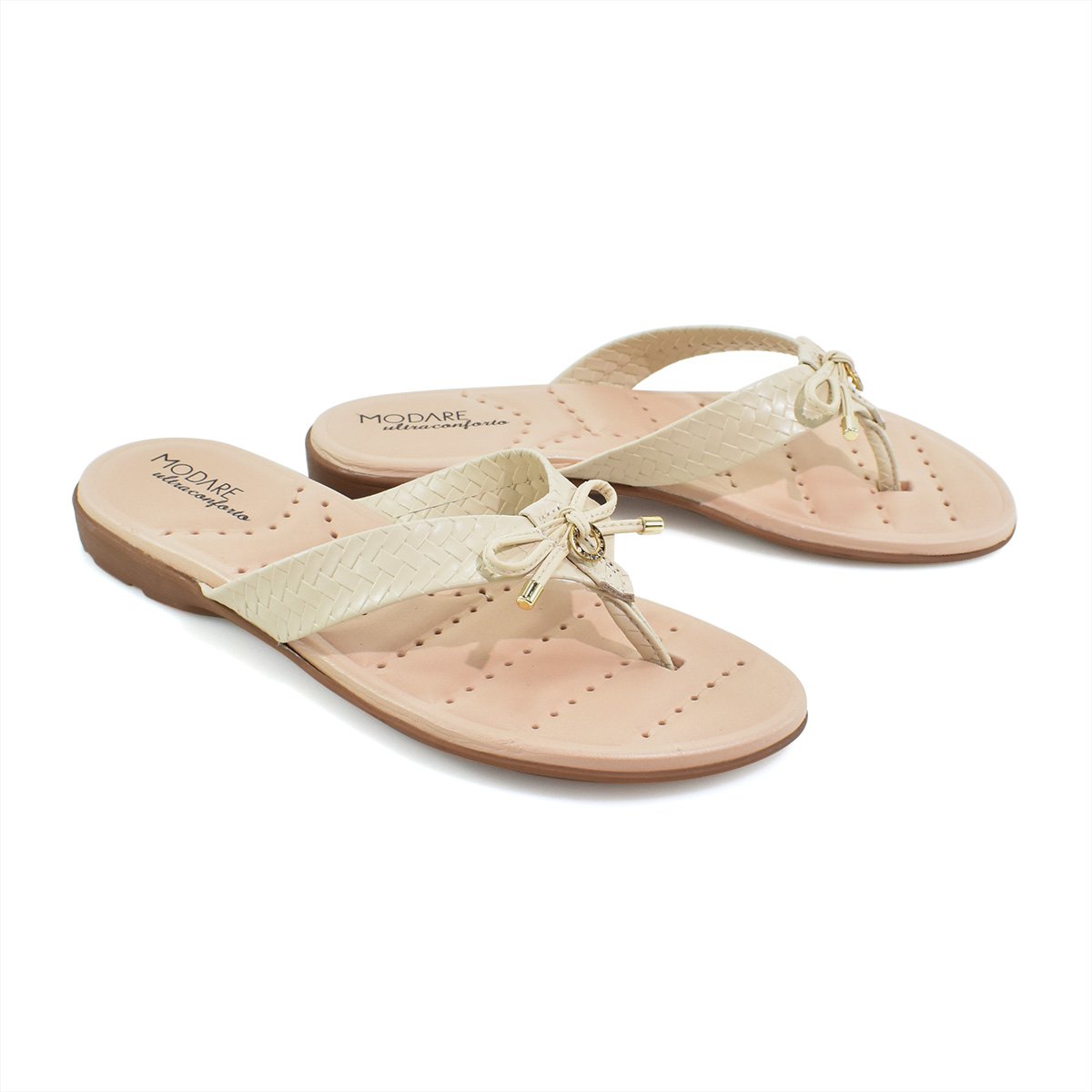 Tamanco Modare Napa Nude Elegancia e Conforto 7053138 Bege 2