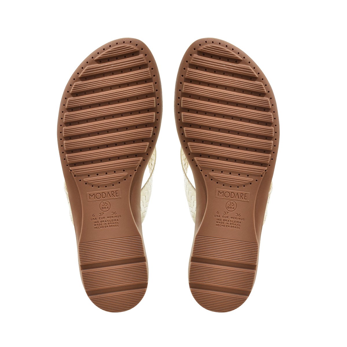 Tamanco Modare Napa Nude Elegancia e Conforto 7053138 Bege 6