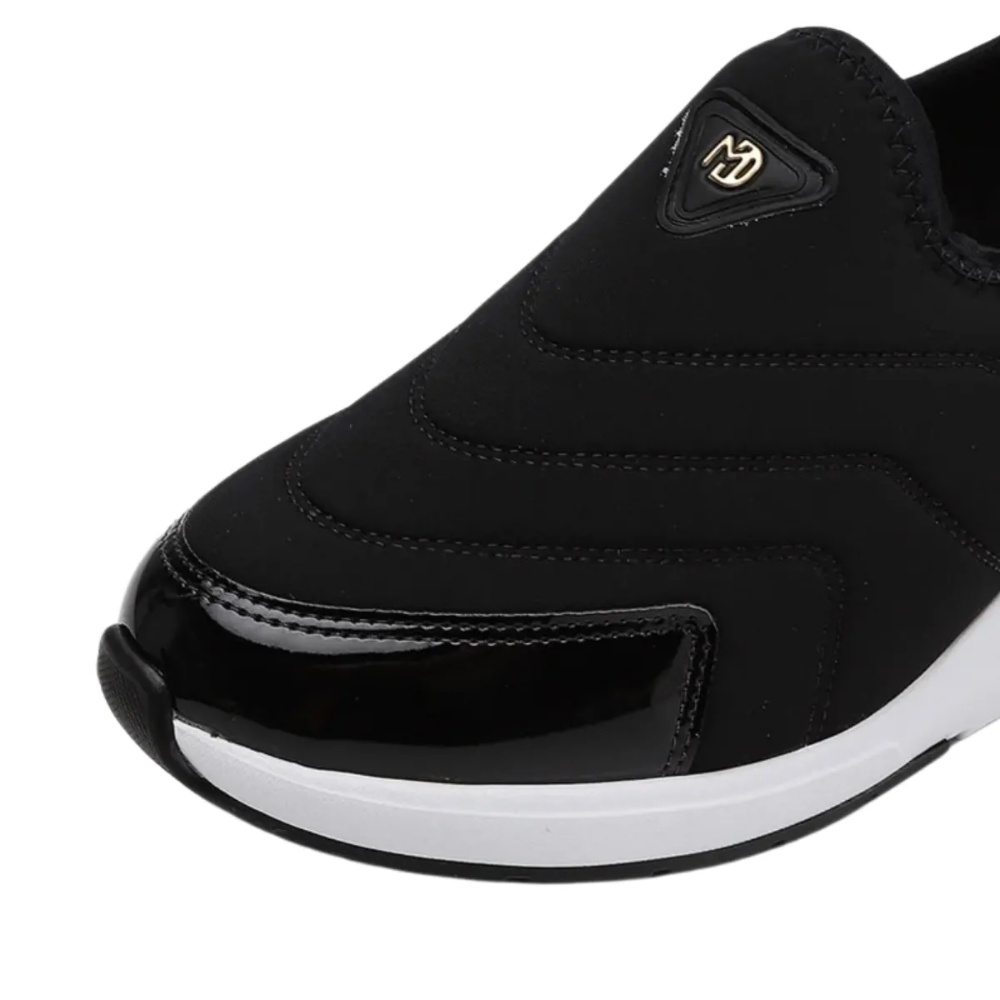 Modare Tenis Slip On Preto Conforto e Estilo Preto 4