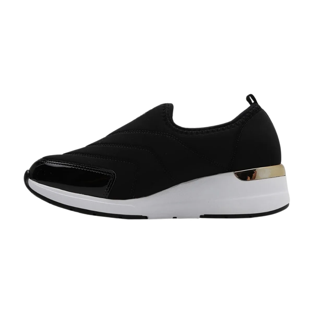 Modare Tenis Slip On Preto Conforto e Estilo Preto 5