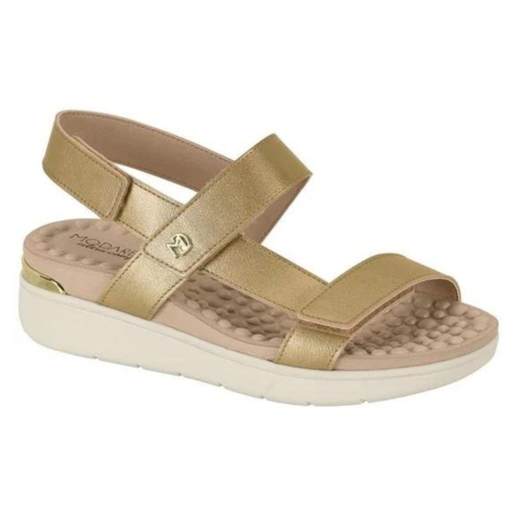 Tamanco Feminino Sandalia Modare Confort Dourado 7151126