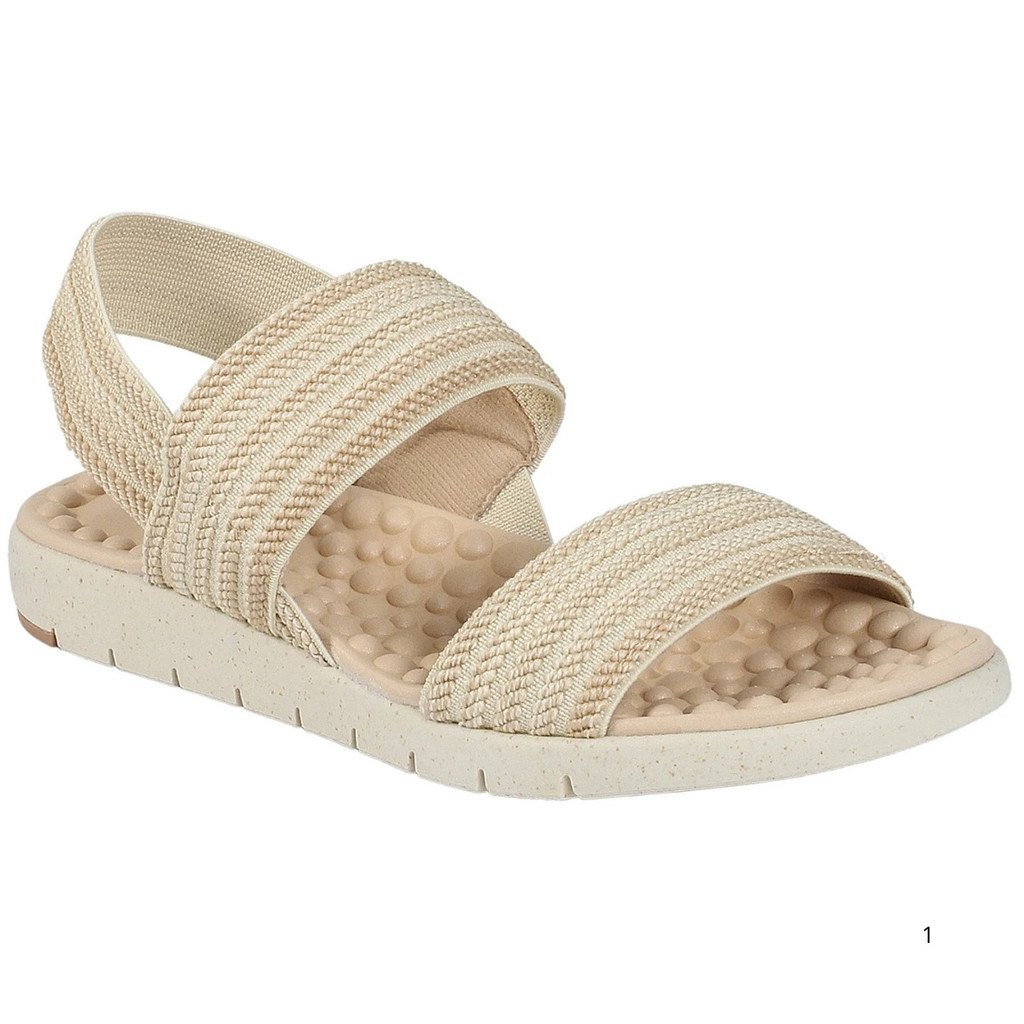 Sandalia Modare Elastico Conforto Casual Creme 7162206