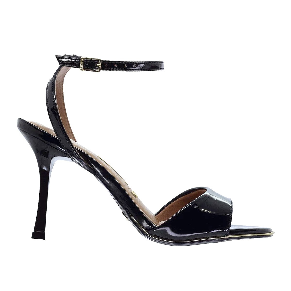 Sandalia Vizzano Feminino Preto Verniz Sofisticado Casual Preto 5