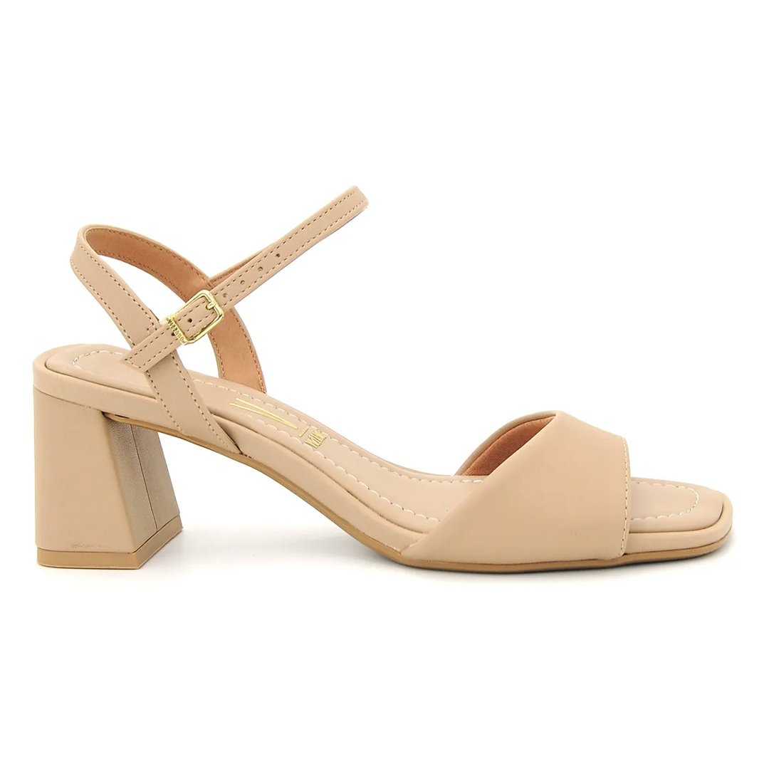 Sandalia Vizzano Feminino Bege Fecho Ajustavel Elegante Bege 2