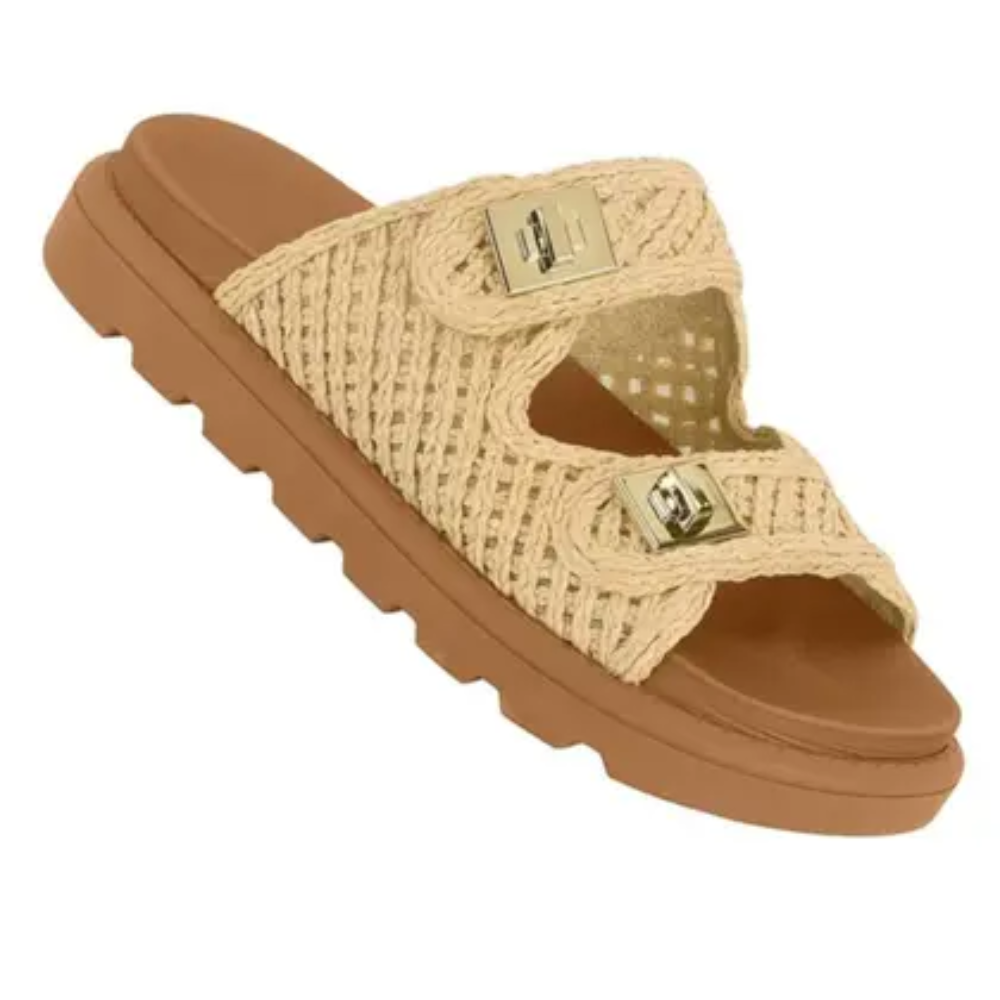 Tamanco Vizzano Gaspea Natural Charme Atemporal Feminino Bege 2