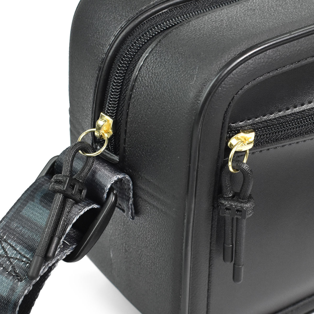 Bolsa Moleca Preto Cinza Elegancia Moderna Preto 2