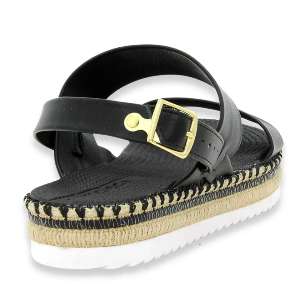 Sandalia Moleca Moda Feminina Plataforma Preta 346825 Preto 5