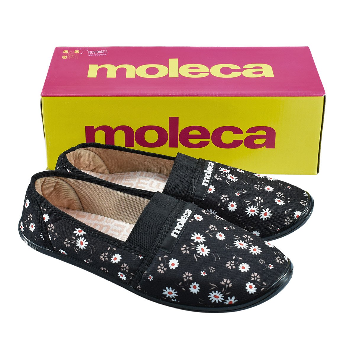 Sapatilha Moleca Classica Brim Preto Jasmim Preto 4