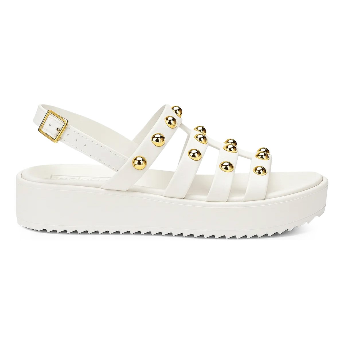 Sandalia Moleca Turim Branco Off Elegancia e Conforto Branco 2