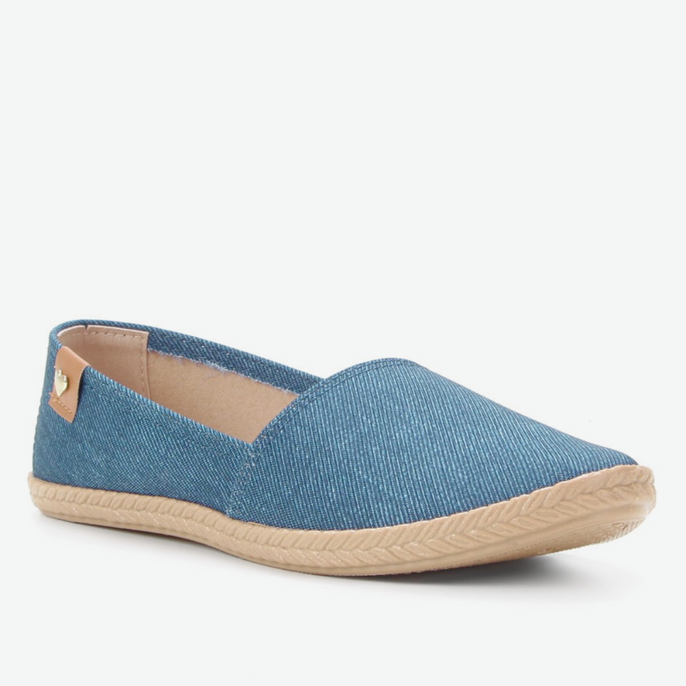 Sapatilha Moleca Jeans Marinho Flexivel para o Dia a Dia