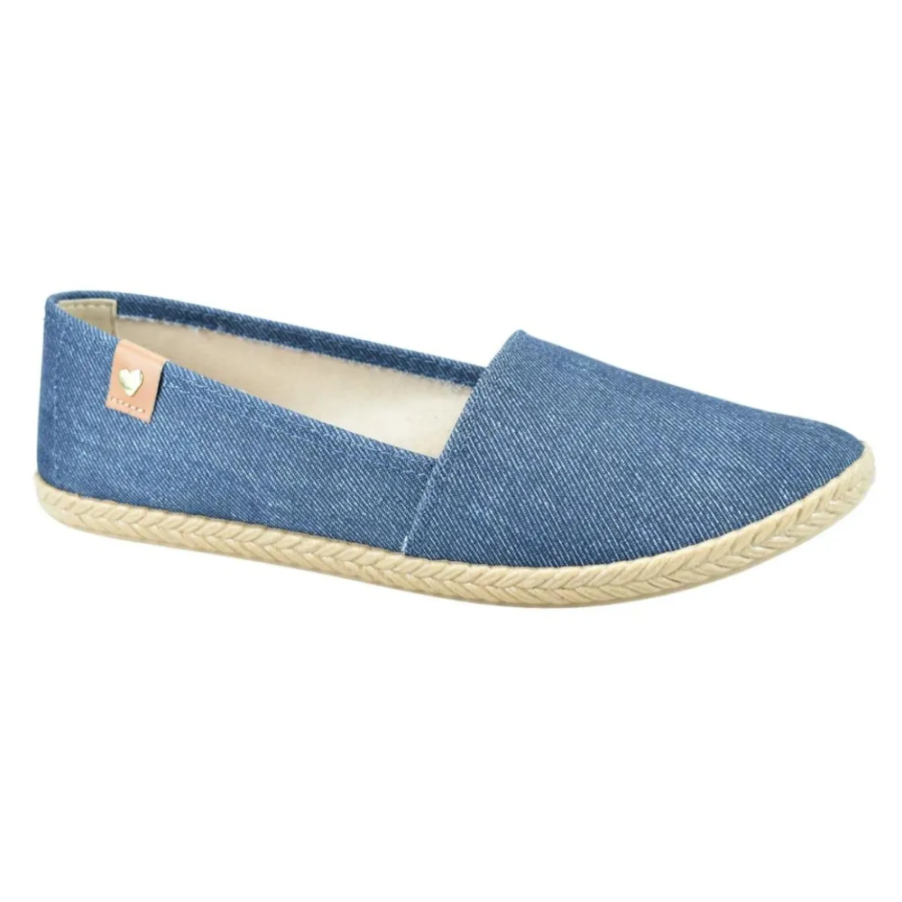 Sapatilha Moleca Jeans Marinho Flexivel para o Dia a Dia Azul 6