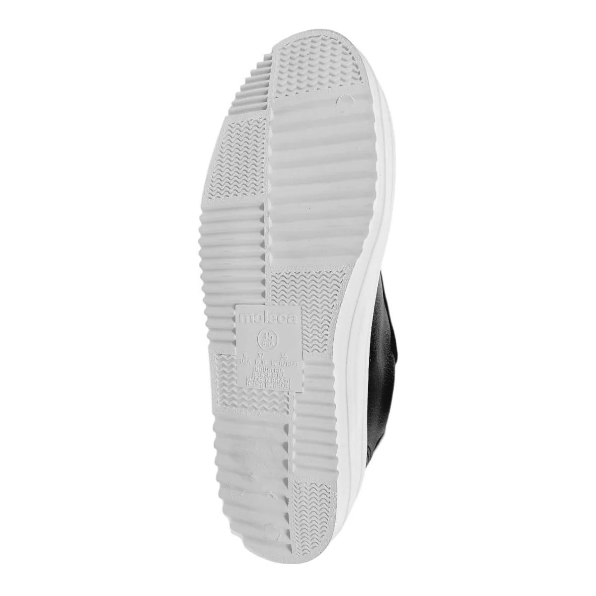 Moleca Feminino  Tenis Napa  Preto Detalhe  Prata Preto/Prata 5