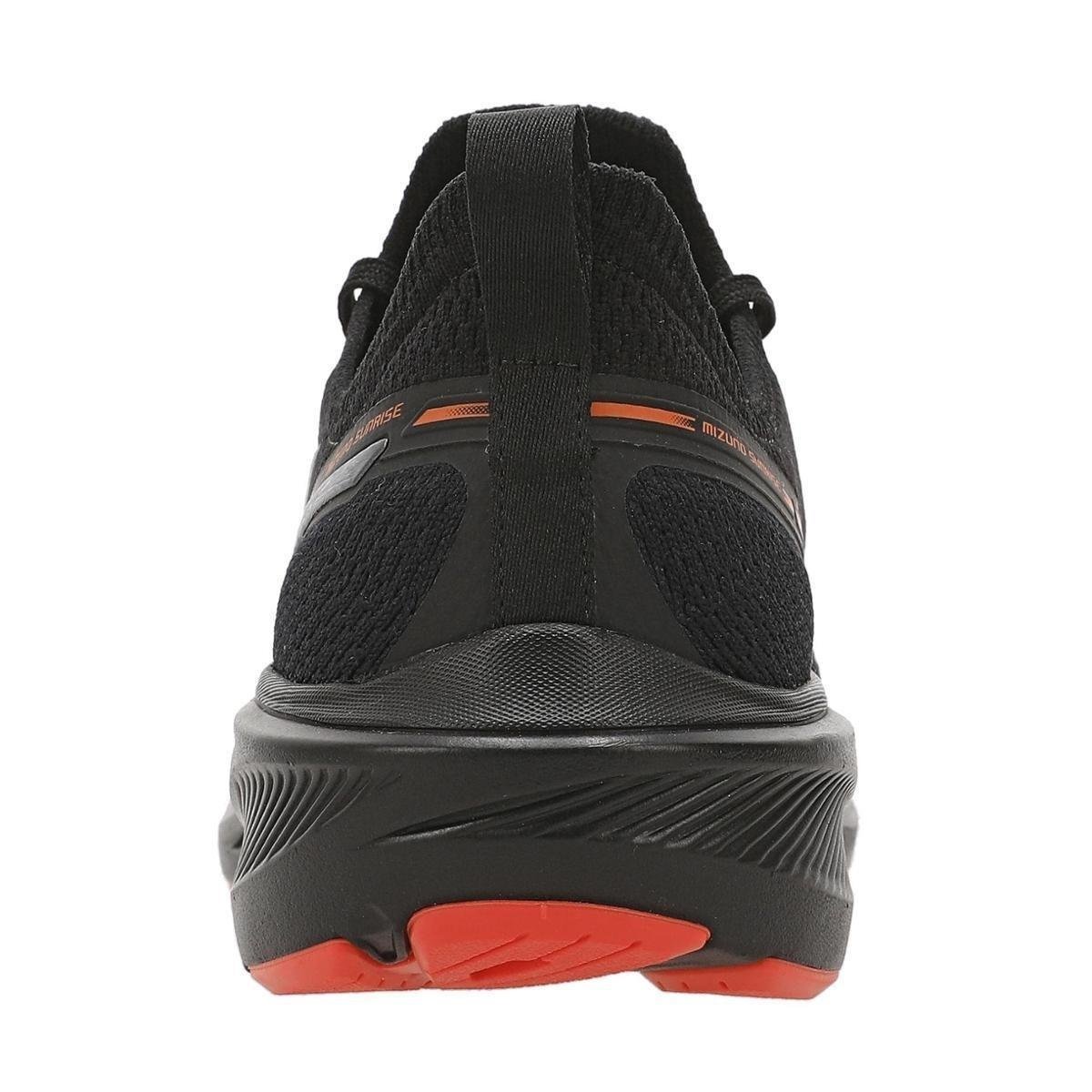 Mizuno Sunrise Preto-Preto Conforto e Amortecimento Preto 4