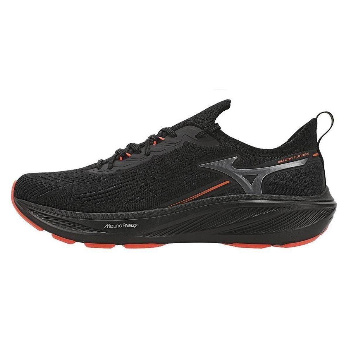 Mizuno Sunrise Preto-Preto Conforto e Amortecimento Preto 2