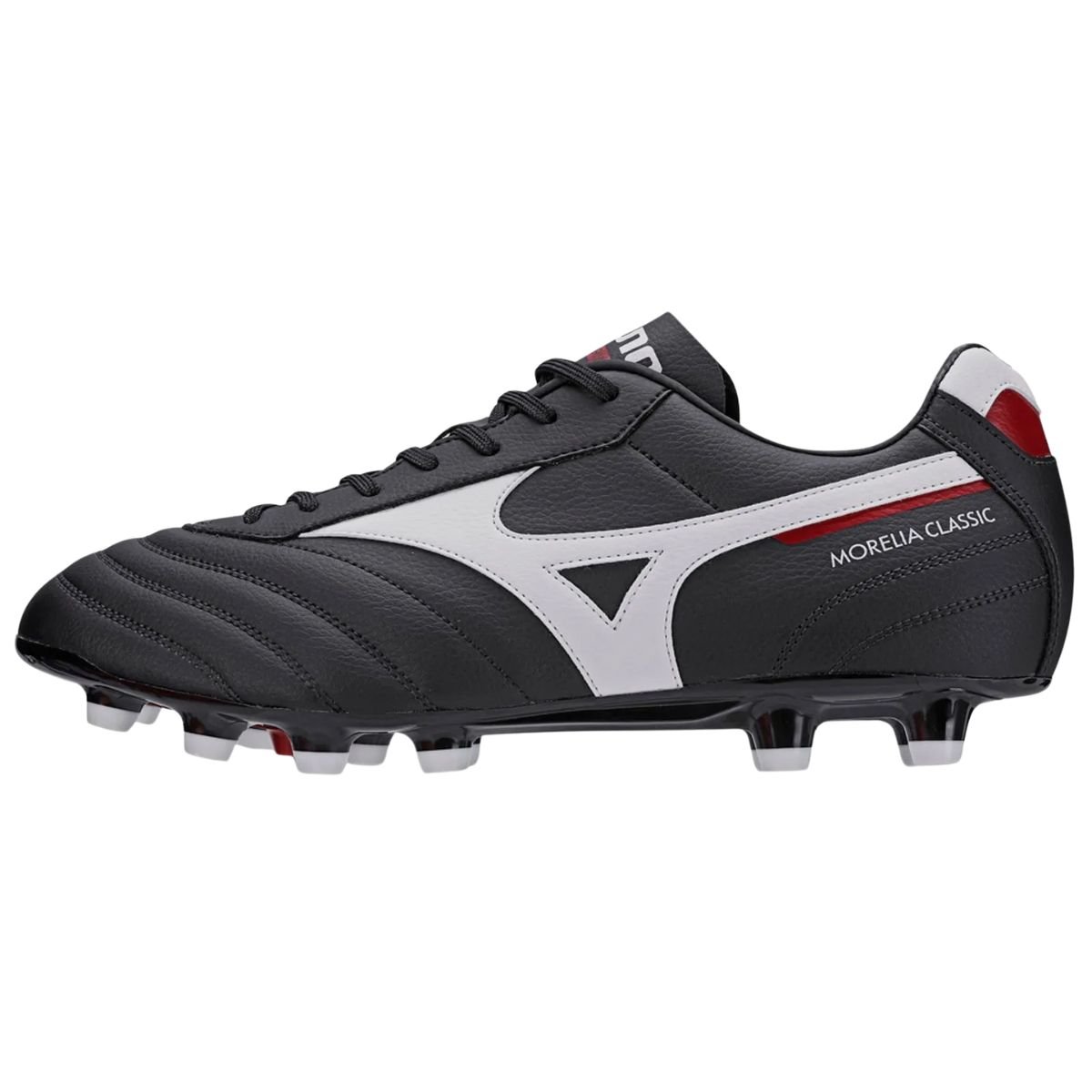 Mizuno Morelia Classic MD Chuteira Campo Preto Branco Preto 2