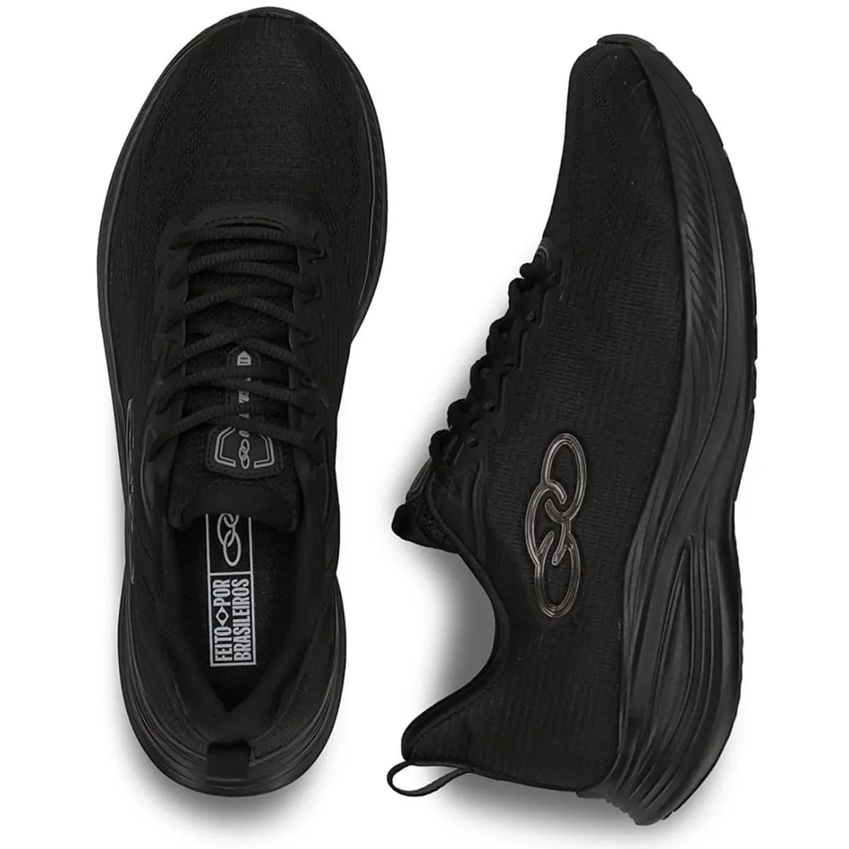 Tenis Masculino Olympikus Academia Esporte Marte Preto Leve Preto 3