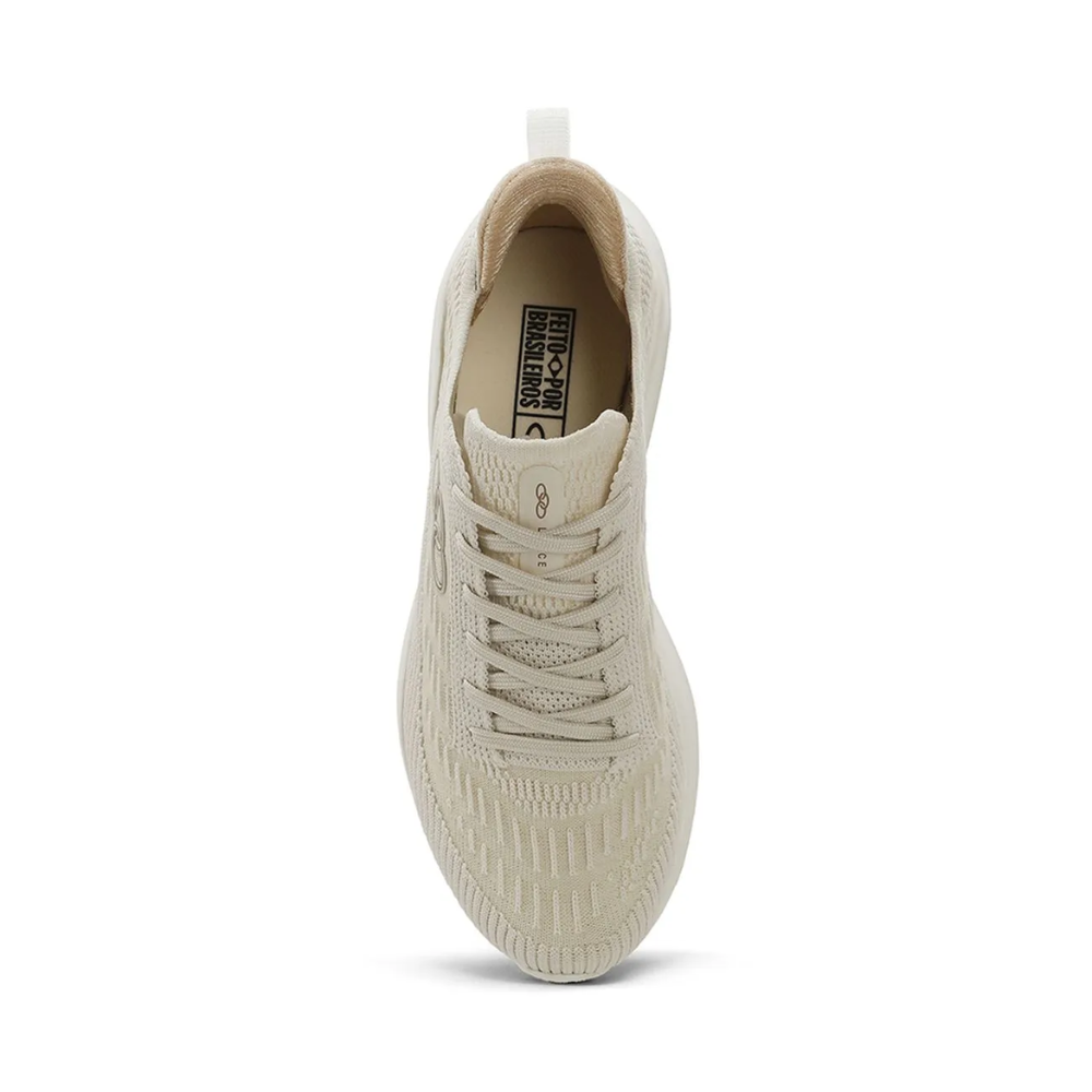 Olympikus Lance Tenis Feminino Arenito Confortavel E Leve Bege 4