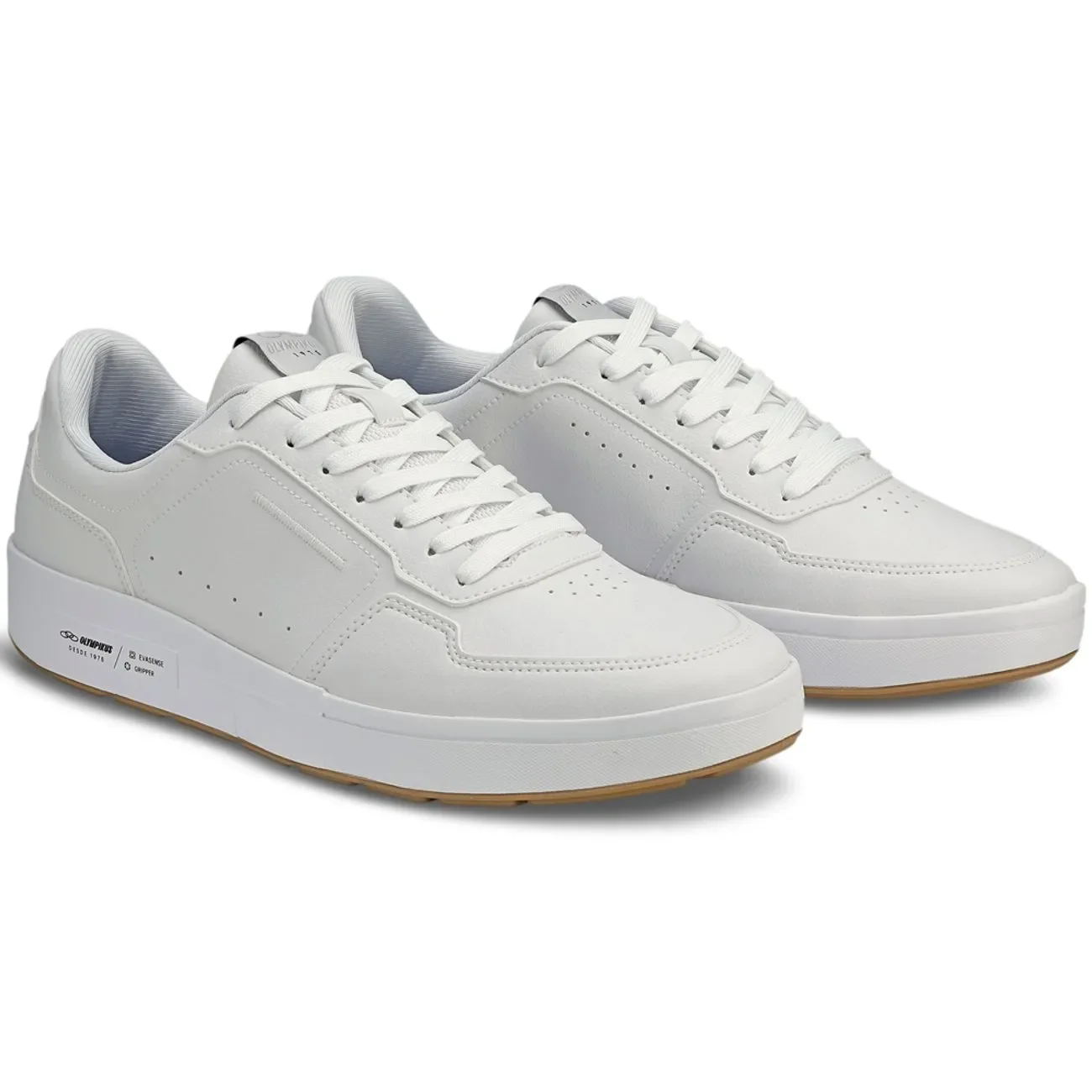 Olympikus Versa Tenis Masculino Casual Estiloso Branco Branco 2
